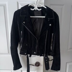 Blank NYC Black Studded Suede Jacket